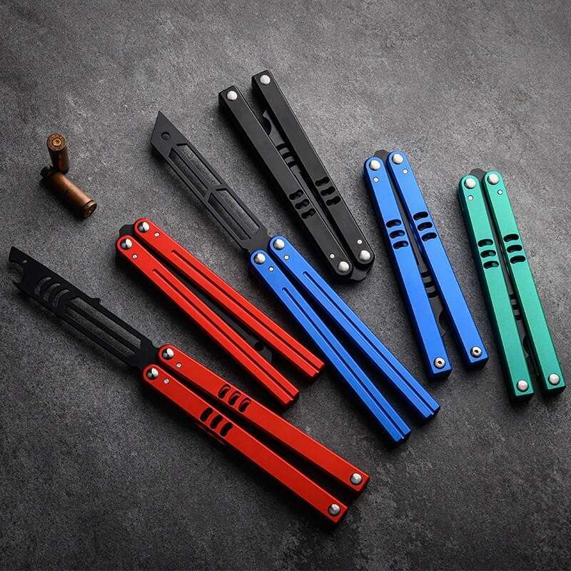 Aluminum handle integrated CSGO peripheral Butterfly Trainer - balisong ...