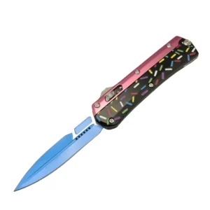 Sweet Warrior Snake OTF Knife – Pink & Black